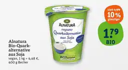 tegut Alnatura bio-quarkalternative aus soja Angebot