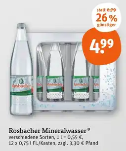 tegut Rosbacher mineralwasser Angebot