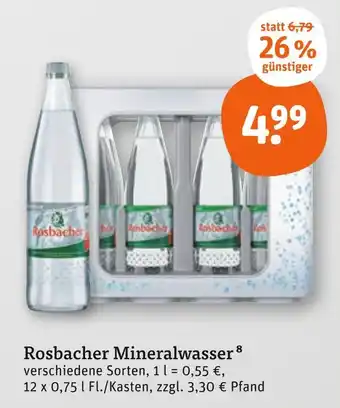 tegut Rosbacher mineralwasser Angebot