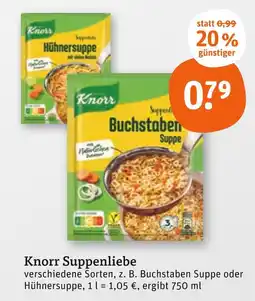 tegut Knorr buchstaben suppe Angebot