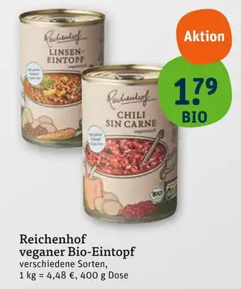 tegut Reichenhof linsen-eintopf Angebot
