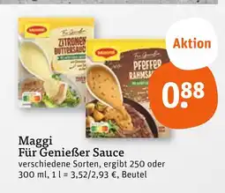 tegut Maggi zitronen buttersauce Angebot