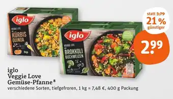 tegut Iglo veggie love kürbis quinoa Angebot