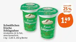 tegut Schwälbchen frische schlagsahne Angebot