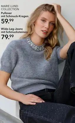 Peek & Cloppenburg Hamburg Marie lund collection pullover mit schmuck-kragen Angebot