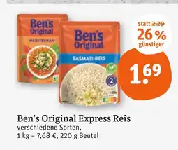 tegut Ben’s original mediterran express reis Angebot