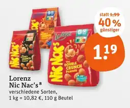 tegut Lorenz nic nac's double crunch peanuts Angebot