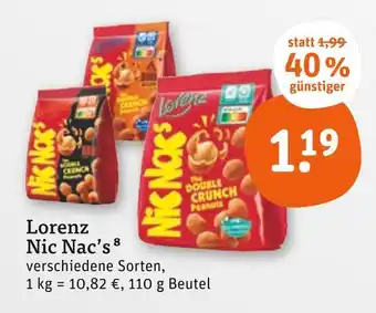 tegut Lorenz nic nac's double crunch peanuts Angebot