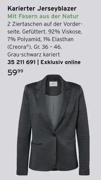 Tchibo Karierter jerseyblazer Angebot