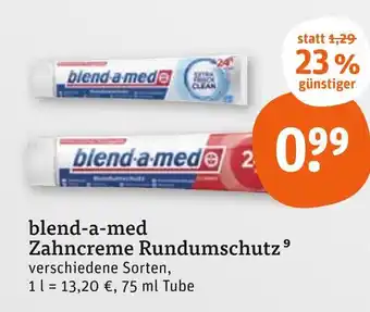 tegut Blend-a-med zahncreme rundumschutz Angebot