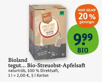 tegut Bioland tegut... bio-streuobst-apfelsaft Angebot