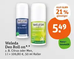 tegut Weleda deo roll on Angebot