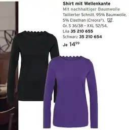 Tchibo Shirt mit wellenkante Angebot