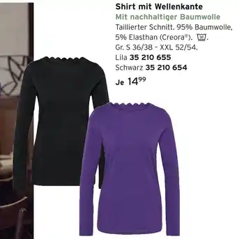 Tchibo Shirt mit wellenkante Angebot