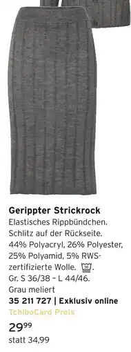 Tchibo Gerippter strickrock Angebot