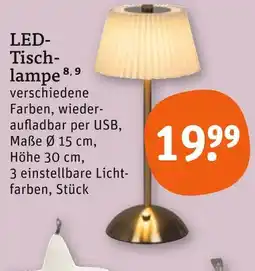 tegut Led-tischlampe Angebot