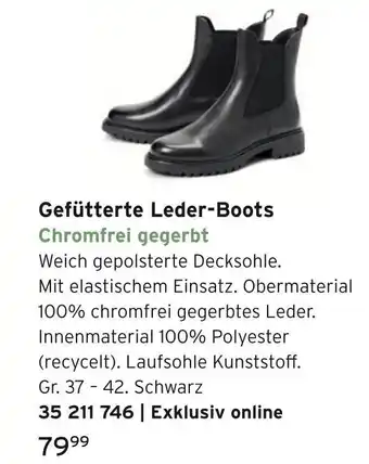 Tchibo Gefütterte leder-boots Angebot