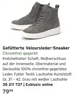 Tchibo Gefütterte veloursleder-sneaker Angebot