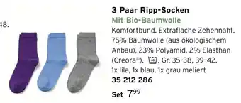 Tchibo 3 paar ripp-socken Angebot