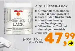 Globus Baumarkt Alpina 3in1 fliesen-lack Angebot