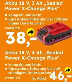 Globus Baumarkt Akku 18 v, 3 ah „sealed power x-change plus“ Angebot