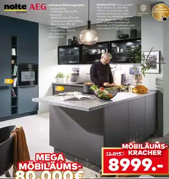 porta Nolte einbauküche plus, graphit/black green Angebot