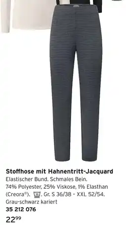 Tchibo Stoffhose mit hahnentritt-jacquard Angebot