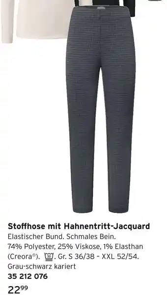 Tchibo Stoffhose mit hahnentritt-jacquard Angebot