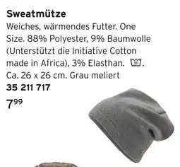 Tchibo Sweatmütze Angebot