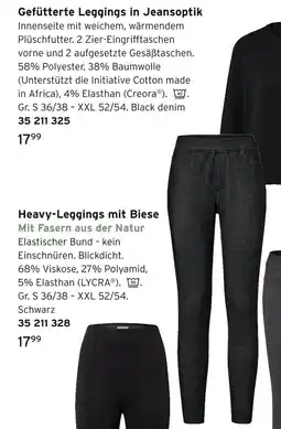 Tchibo Gefütterte leggings in jeansoptik Angebot