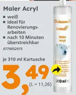 Globus Baumarkt Maler acryl Angebot