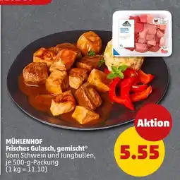 PENNY Mühlenhof frisches gulasch, gemischt Angebot