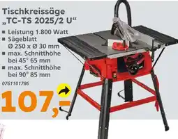 Globus Baumarkt Tischkreissäge tc-ts 2025/2 u Angebot