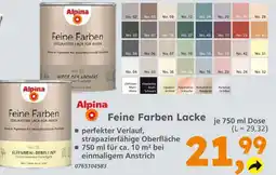 Globus Baumarkt Alpina feine farben lacke Angebot