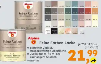 Globus Baumarkt Alpina feine farben lacke Angebot