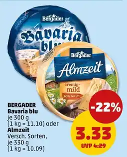 PENNY Bergader bavaria blu oder almzeit Angebot