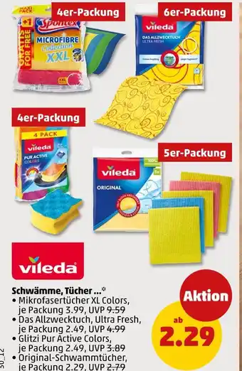 PENNY Vileda mikrofaser xl colors Angebot