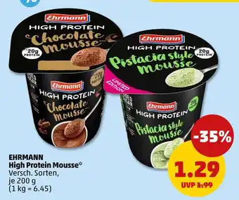 PENNY Ehrmann high protein chocolate mousse Angebot