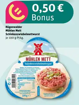 REWE Rügenwalder mühlen mett schinkenzwiebelmettwurst Angebot