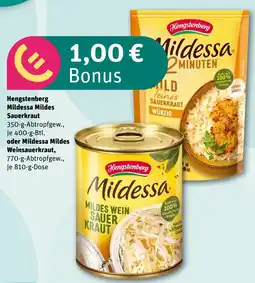 REWE Hengstenberg mildessa mildes sauerkraut Angebot