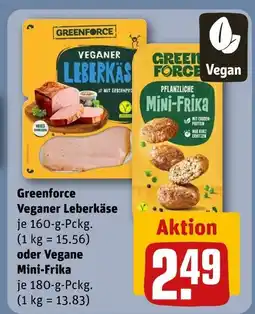 REWE Greenforce veganer leberkäse Angebot