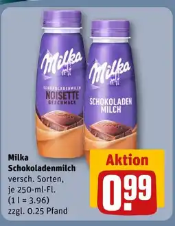 REWE Milka schokoladenmilch Angebot