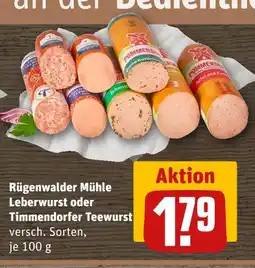 REWE Rügenwalder mühle leberwurst Angebot