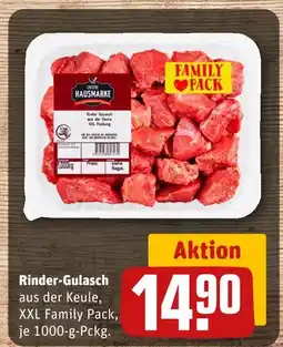 REWE Unsere hausmarke rinder-gulasch aus der keule Angebot