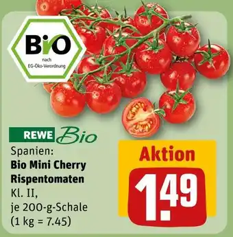 REWE Rewe bio bio mini cherry rispentomaten Angebot