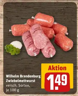 REWE Wilhelm brandenburg zwiebelmettwurst Angebot