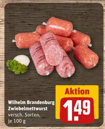 REWE Wilhelm brandenburg zwiebelmettwurst Angebot