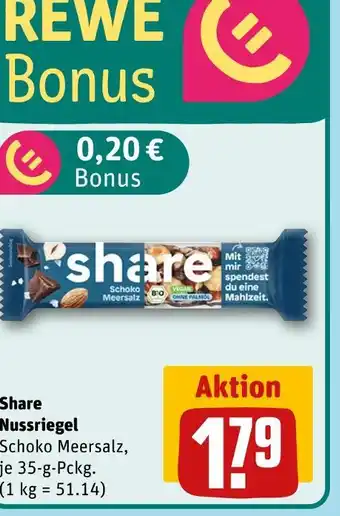 REWE Share nussriegel Angebot