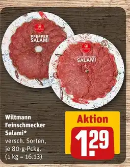 REWE Wiltmann pfeffer salami Angebot