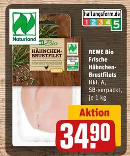 REWE Naturland rewe bio frische hähnchen-brustfilets Angebot